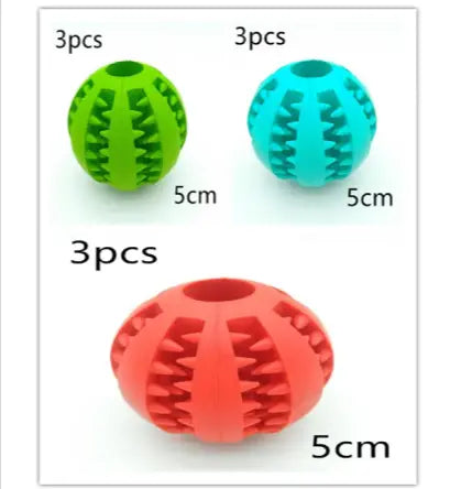 Rubber Slow Feeder Dog Ball My Store