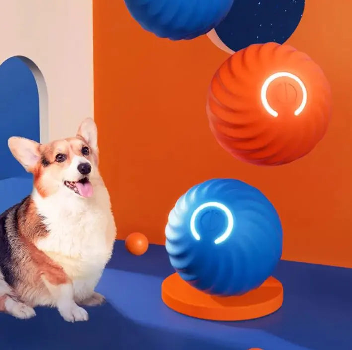 Self Jumping Dog Rubber Ball Toy My Store