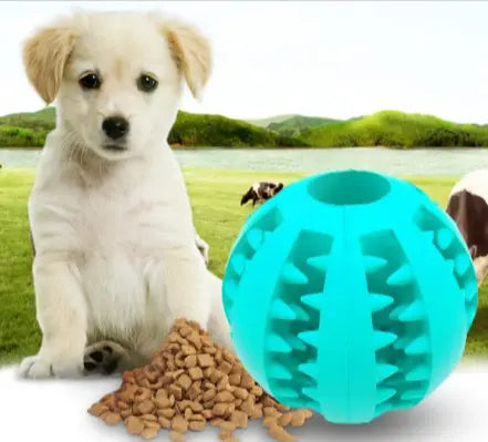 Rubber Slow Feeder Dog Ball My Store
