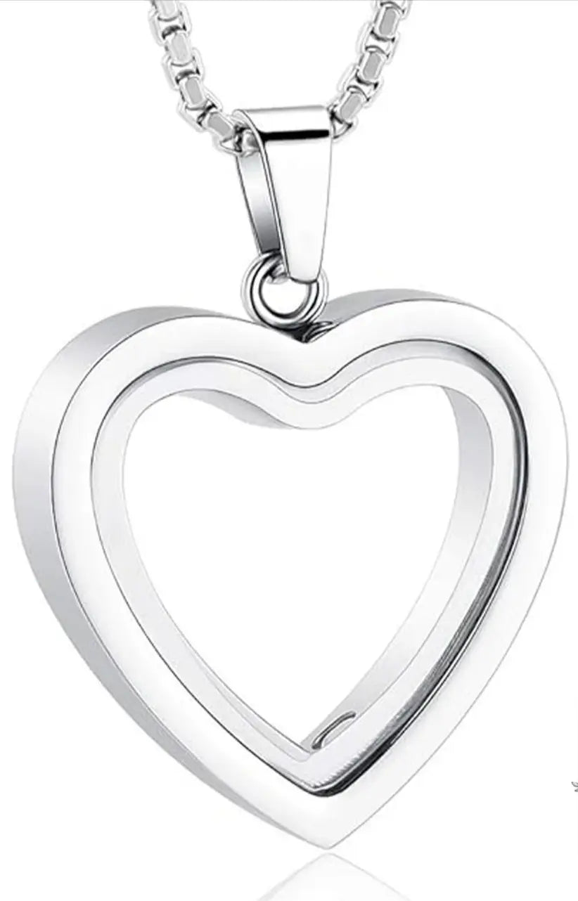 Heartfelt Remembrance: Stainless Steel Heart-Shaped Cremation Pendant My Store