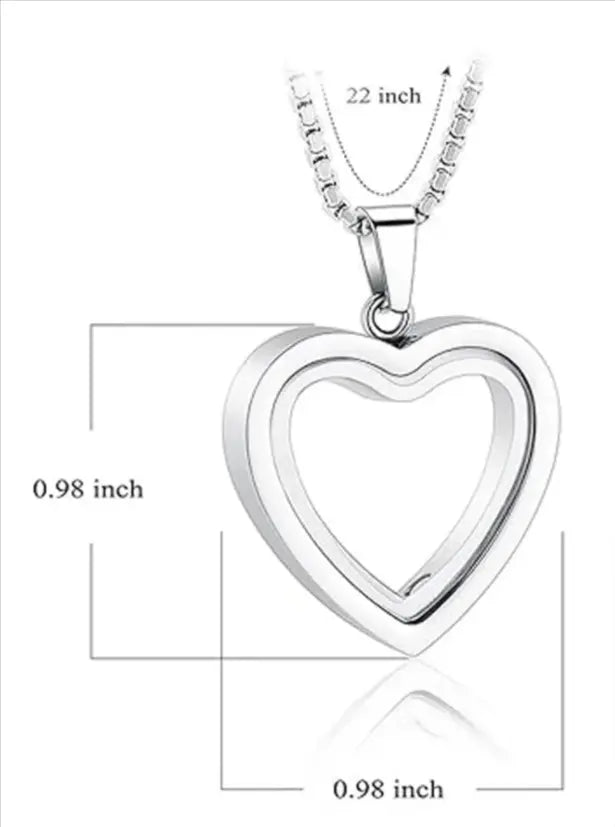 Heartfelt Remembrance: Stainless Steel Heart-Shaped Cremation Pendant My Store