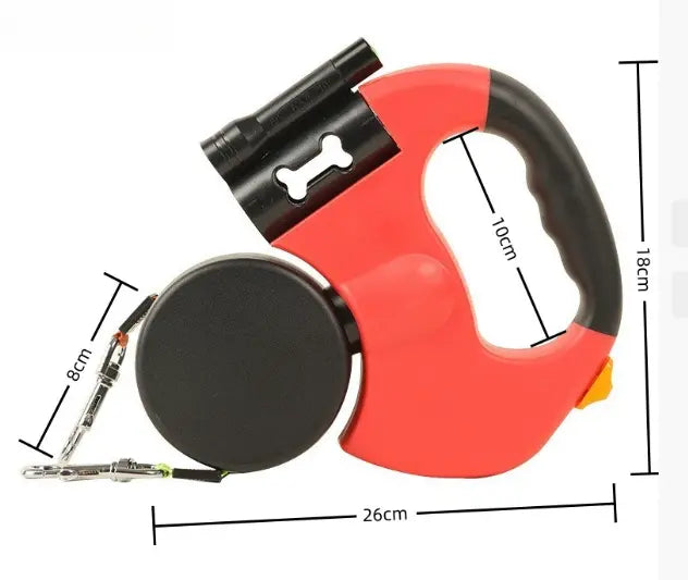 Retractable Two-Dog Leash My Store
